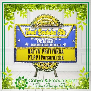 Bunga Papan Duka Cita 008 — Toko Bunga Bogor Cahya & Embun Florist