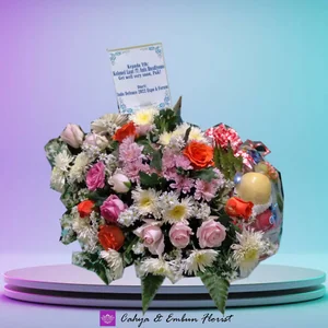 Parcel Buah Plus Bunga 004 — Toko Bunga Bogor Cahya & Embun Florist