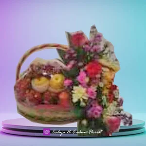 Parcel Buah Plus Bunga 001 — Toko Bunga Bogor Cahya & Embun Florist